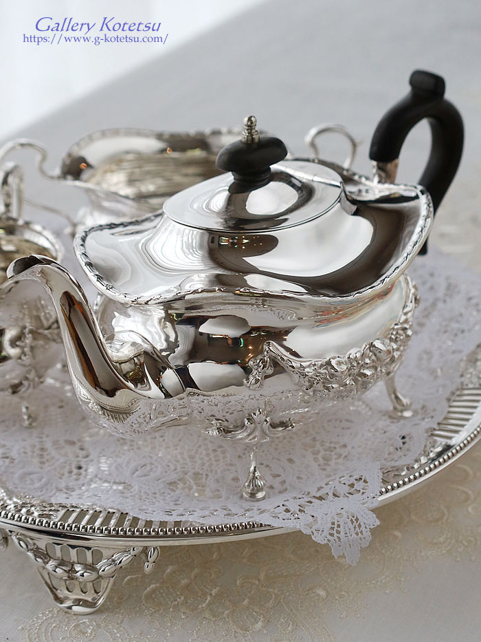 �p����� sterling siver �A���e�B�[�N�V���o�[�@�e�B�[�Z�b�g antique silver tea set