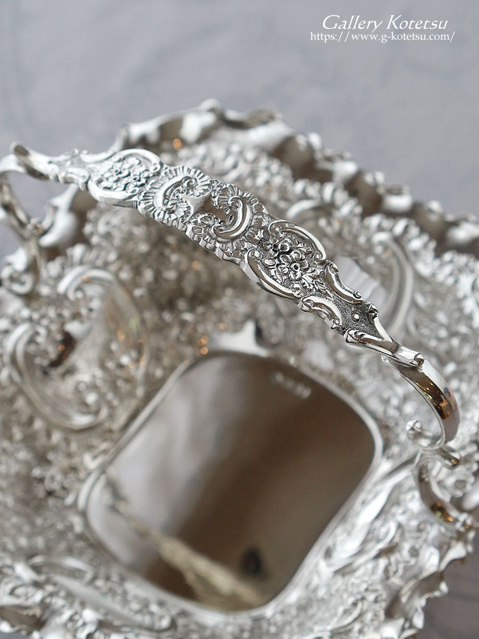 �p����� sterling siver antique silver basket �A���e�B�[�N�V���o�[�@�o�X�P�b�g