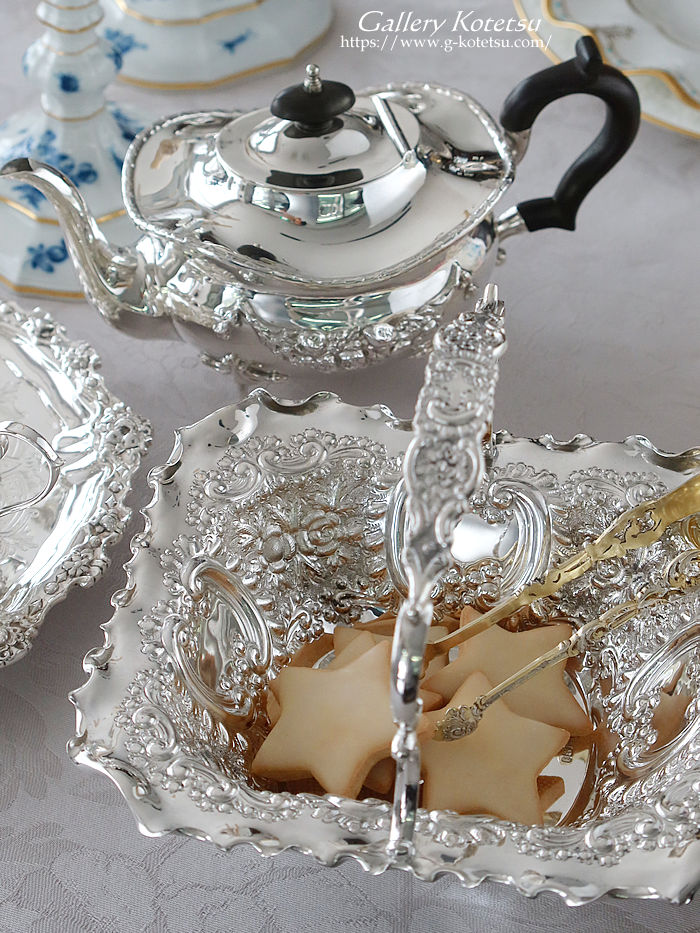 �p����� sterling siver antique silver basket �A���e�B�[�N�V���o�[�@�o�X�P�b�g