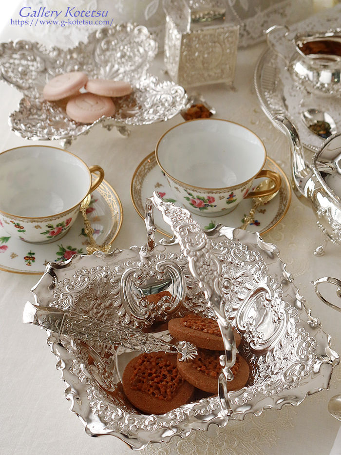 �p����� sterling siver antique silver basket �A���e�B�[�N�V���o�[�@�o�X�P�b�g