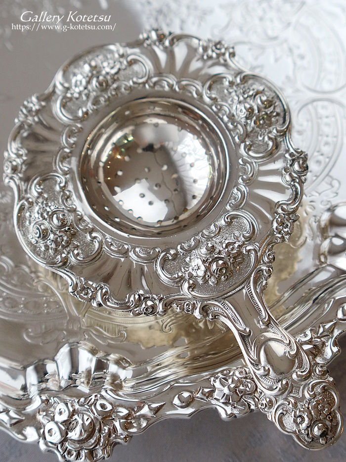 �A���e�B�[�N�V���o�[ antique silver agate handle cutlery