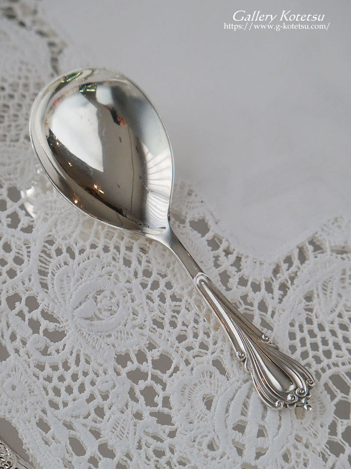 �A���e�B�[�N�V���o�[ antique silver caddy spoon