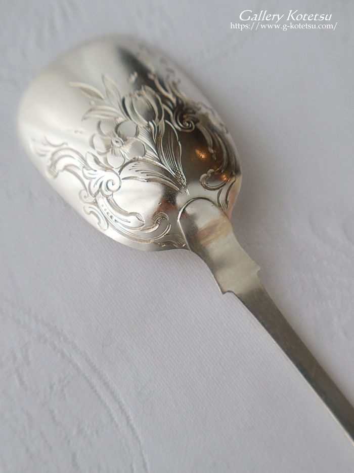 �A���e�B�[�N�V���o�[ antique silver caddy spoon