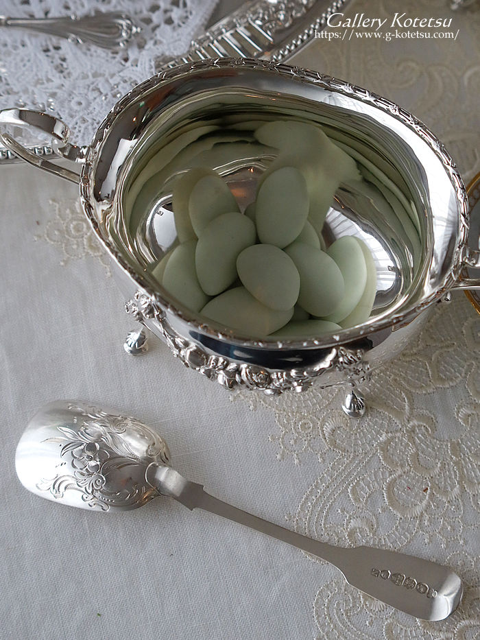 �A���e�B�[�N�V���o�[ antique silver caddy spoon