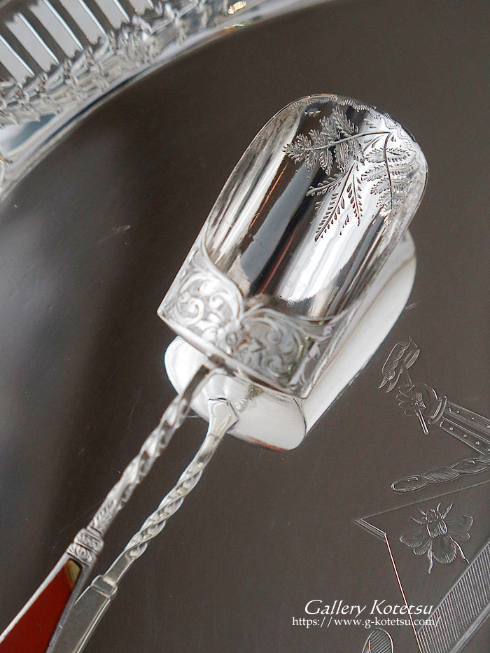 �A���e�B�[�N�V���o�[�@�L���f�B�X�v�[���@antique silver caddy spoon
