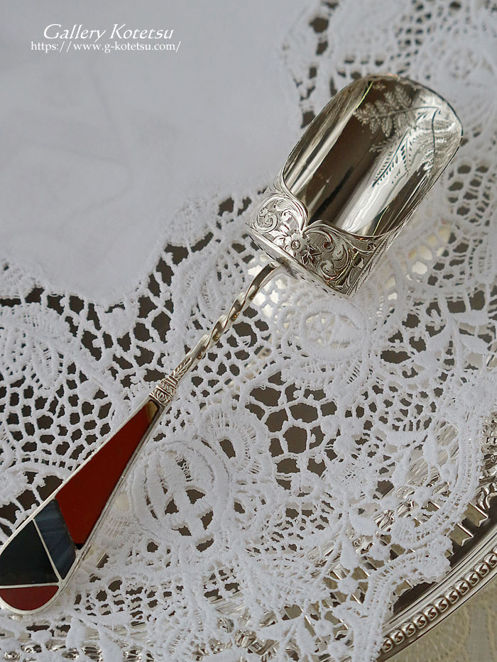 �A���e�B�[�N�V���o�[�@�L���f�B�X�v�[���@antique silver caddy spoon