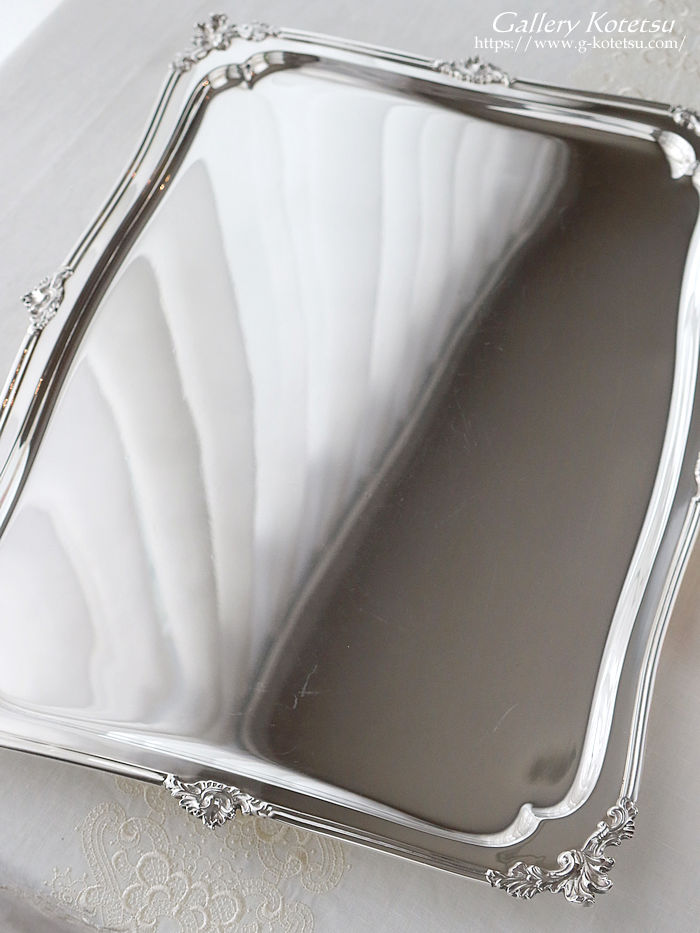 �A���e�B�[�N�V���o�[�@�e�B�[�g���[�@antique silver tea tray