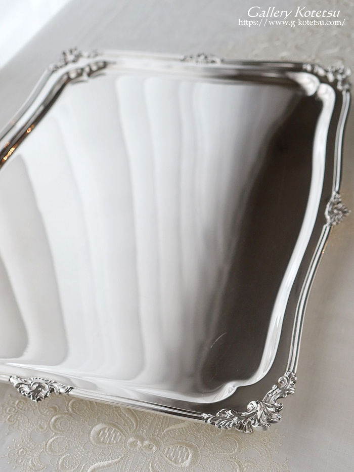 �A���e�B�[�N�V���o�[�@�e�B�[�g���[�@antique silver tea tray