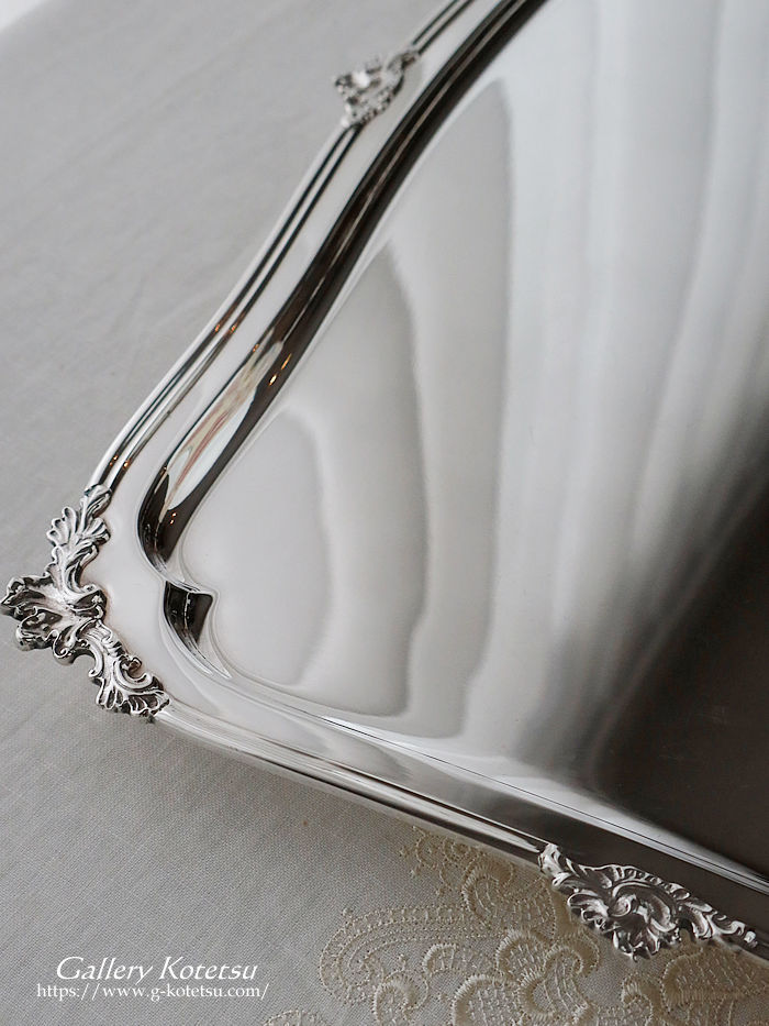 �A���e�B�[�N�V���o�[�@�e�B�[�g���[�@antique silver tea tray