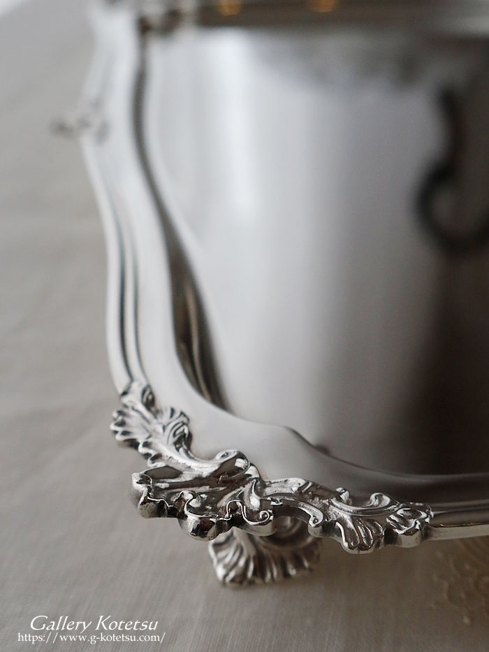 �A���e�B�[�N�V���o�[�@�e�B�[�g���[�@antique silver tea tray