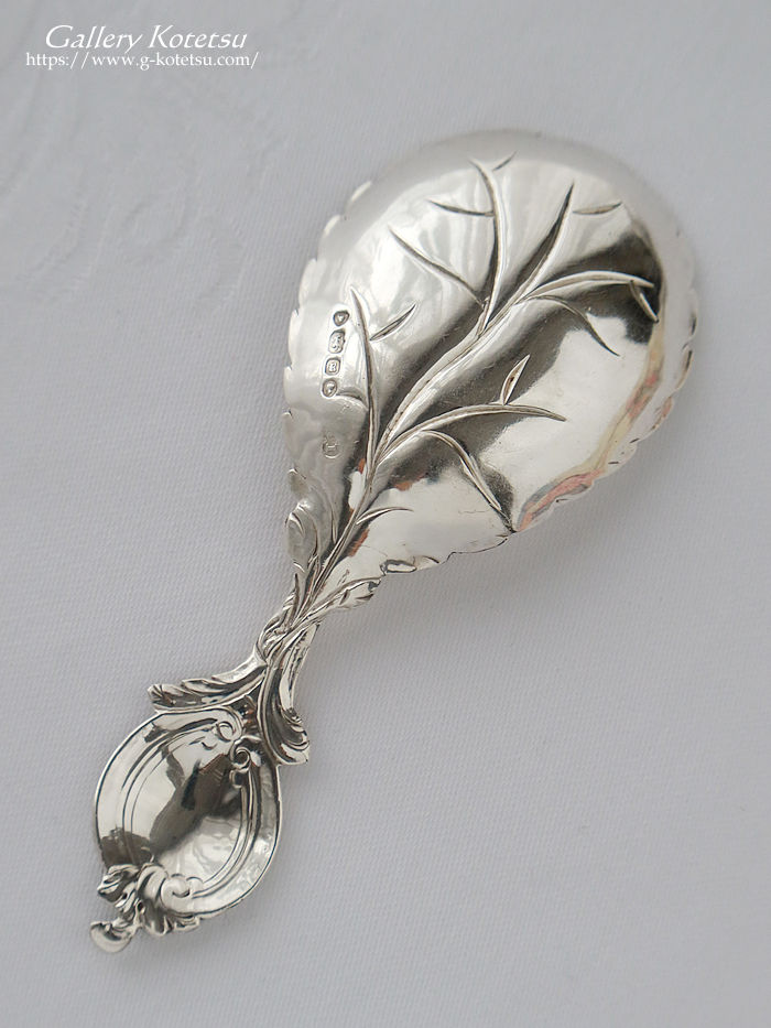 �A���e�B�[�N�V���o�[ antique silver caddy spoon