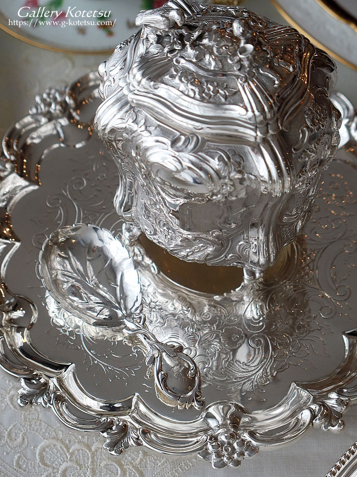 �A���e�B�[�N�V���o�[ antique silver caddy spoon