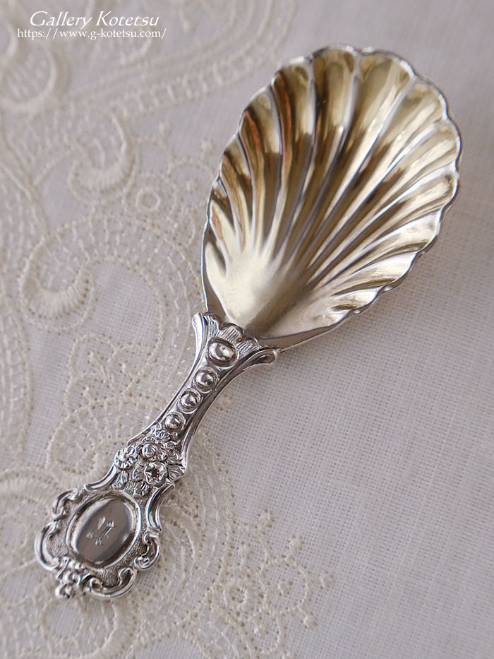 �A���e�B�[�N�V���o�[ antique silver caddy spoon