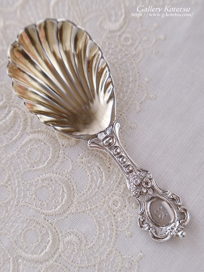 �A���e�B�[�N�V���o�[ antique silver caddy spoon