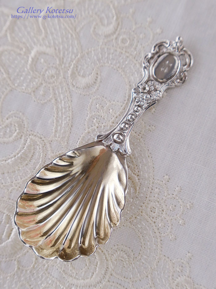 �A���e�B�[�N�V���o�[ antique silver caddy spoon