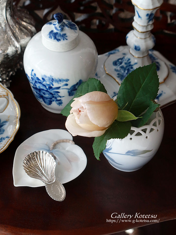 �A���e�B�[�N�V���o�[ antique silver caddy spoon