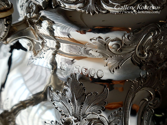 �p����� sterling siver �A���e�B�[�N�V���o�[�@�e�B�[�Z�b�g antique silver tea set louis tea kettle