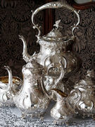 アンティークシルバーティーセット antique silver teaset