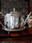 �A���e�B�[�N�V���o�[�e�B�[�Z�b�g antique silver teaset