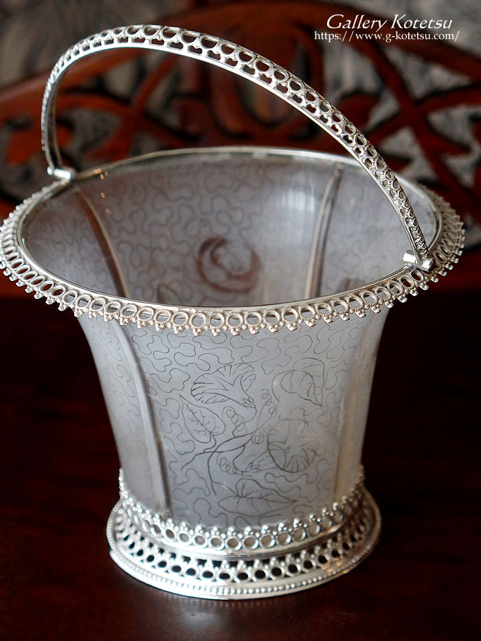 �p�����@�X�^�[�����O�V���o�[ antique silver basket