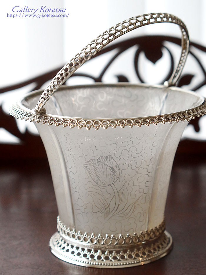 �p�����@�X�^�[�����O�V���o�[ antique silver basket
