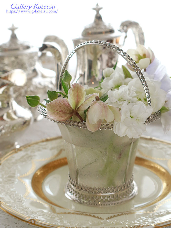 �p�����@�X�^�[�����O�V���o�[ antique silver basket