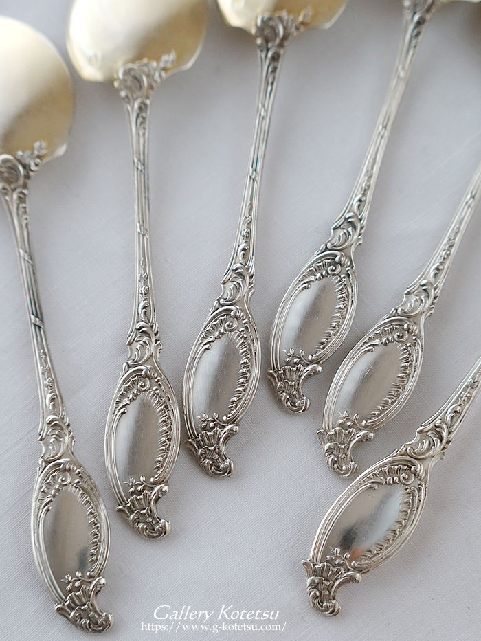 �A�C�X�N���[���X�v�[�� french silver icecream spoon antique silver