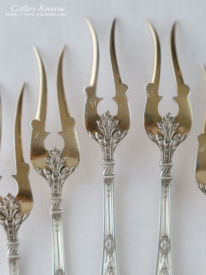 �t�����`�V���o�[�@antique silver dessert fork