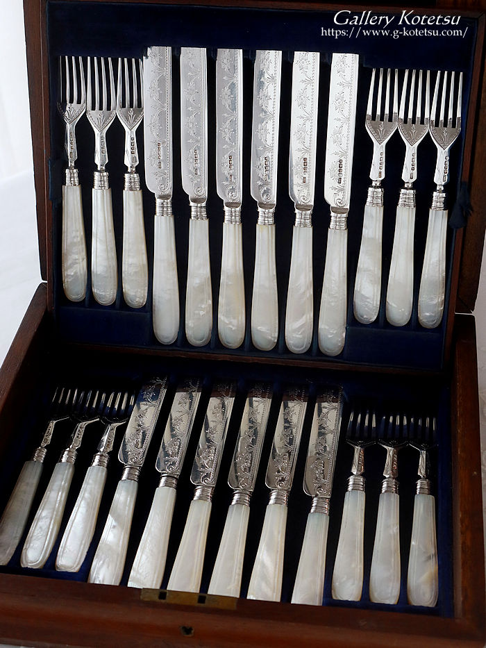 �p����� sterling siver antique silver dessert cutlery