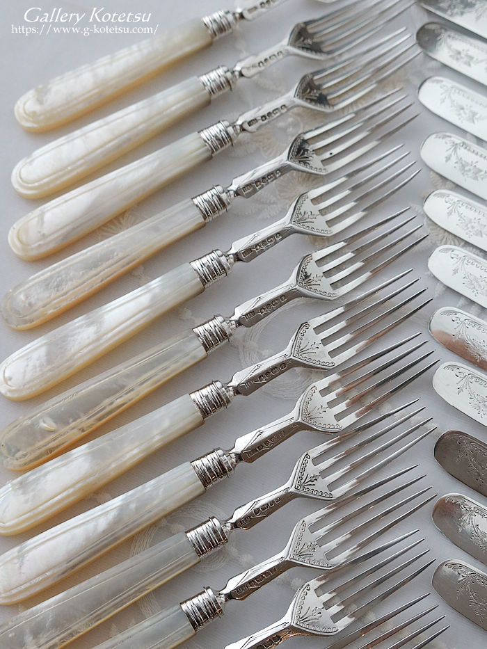 �p����� sterling siver antique silver dessert cutlery