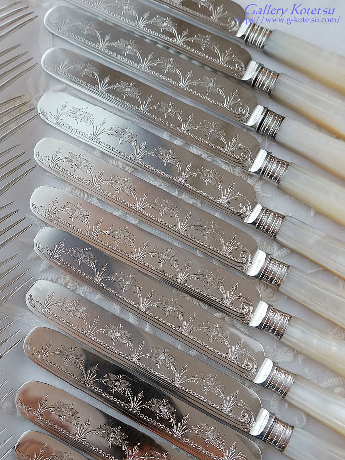 �p����� sterling siver antique silver dessert cutlery