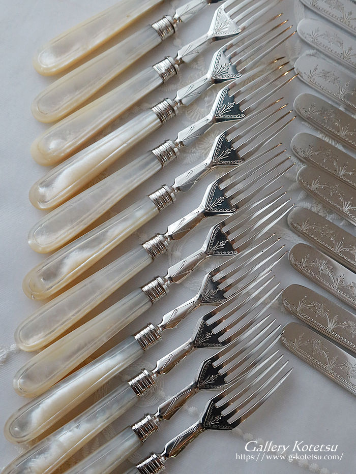 �p����� sterling siver antique silver dessert cutlery