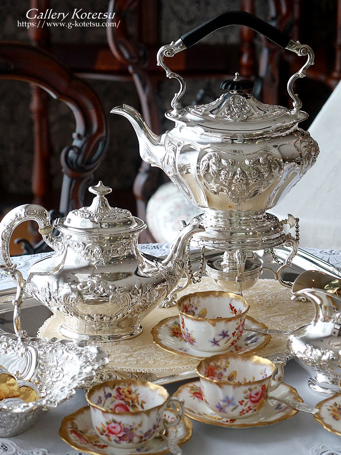 �e�B�[�P�g���@�A���e�B�[�N�V���o�[ tea kettle antique silver