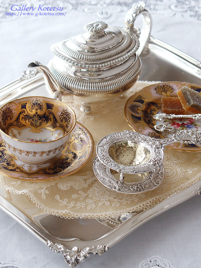 �e�B�[�X�g���[�i�[�@�A���e�B�[�N�V���o�[ tea syrainer antique silver