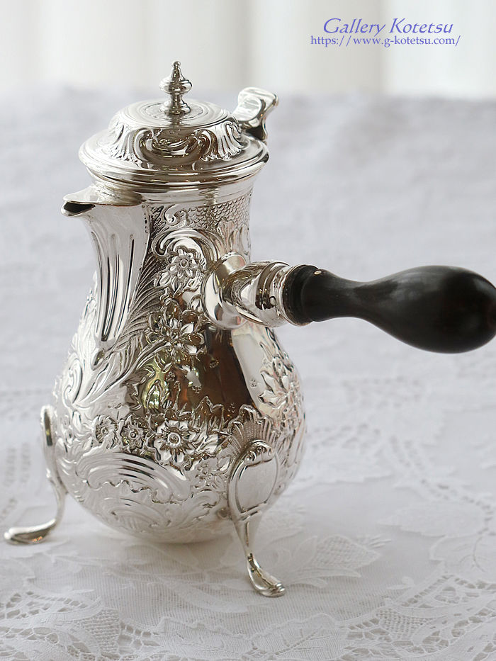 �A���e�B�[�N�V���o�[�@�`���R���[�g�|�b�g antique silver chocolate pot