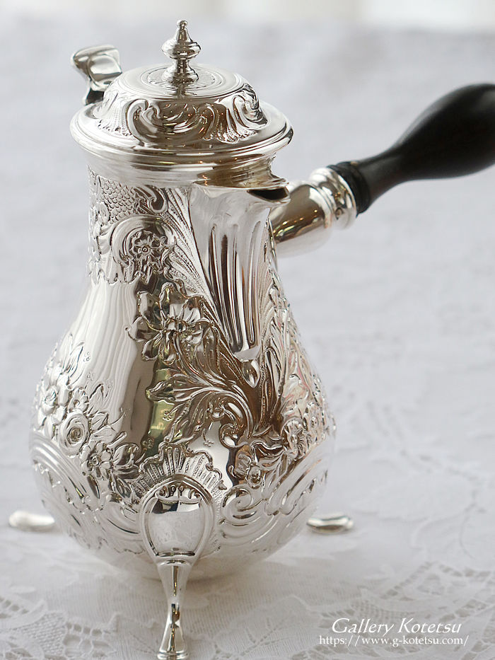 �A���e�B�[�N�V���o�[�@�`���R���[�g�|�b�g antique silver chocolate pot