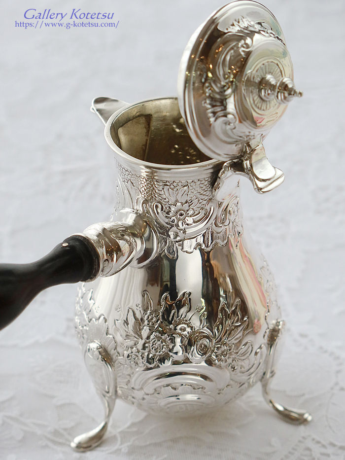 �A���e�B�[�N�V���o�[�@�`���R���[�g�|�b�g antique silver chocolate pot