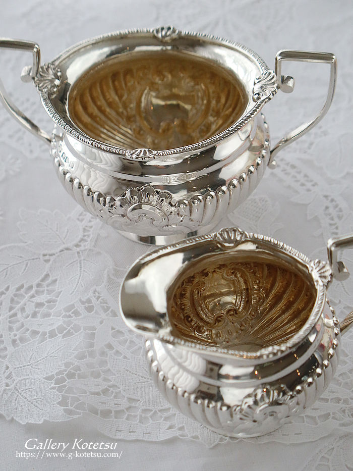 �p����� sterling siver �A���e�B�[�N�V���o�[�@�e�B�[�Z�b�g antique silver tea set