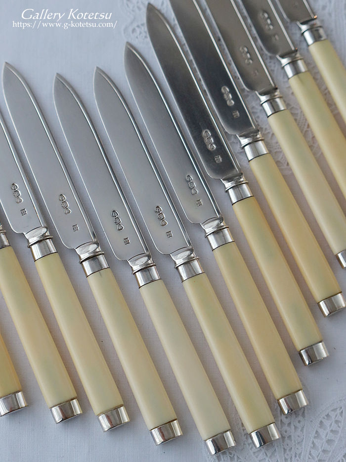 �A�C�{���[�e�B�[�i�C�t�@�A���e�B�[�N�V���o�[ ibory tea knife antique silver 