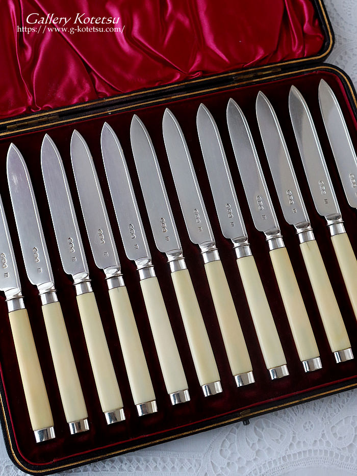 �A�C�{���[�e�B�[�i�C�t�@�A���e�B�[�N�V���o�[ ibory tea knife antique silver 