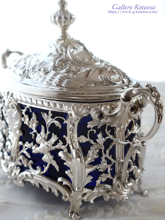 antique silver �A���e�B�[�N�V���o�[�@�t�����`�V���o�[�@�O���X�{�b�N�X