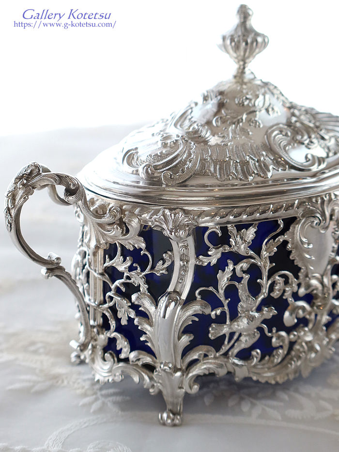antique silver �A���e�B�[�N�V���o�[�@�t�����`�V���o�[�@�O���X�{�b�N�X