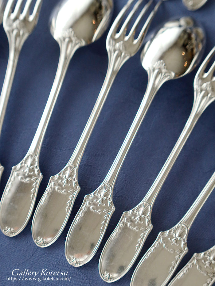 �V���o�[�f�U�[�g�J�g�����[�@french silver dessert cutlery