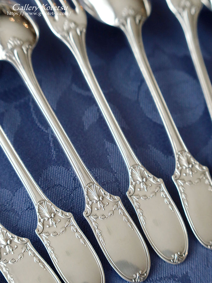 �V���o�[�f�U�[�g�J�g�����[�@french silver dessert cutlery