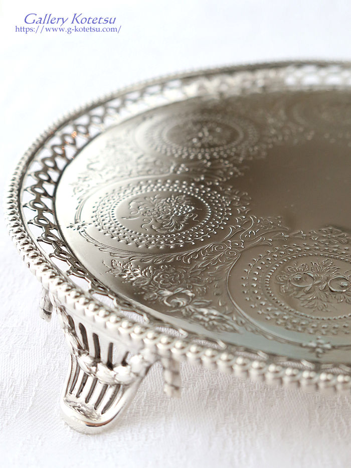 �V���o�[�T�����@ antique silver salver