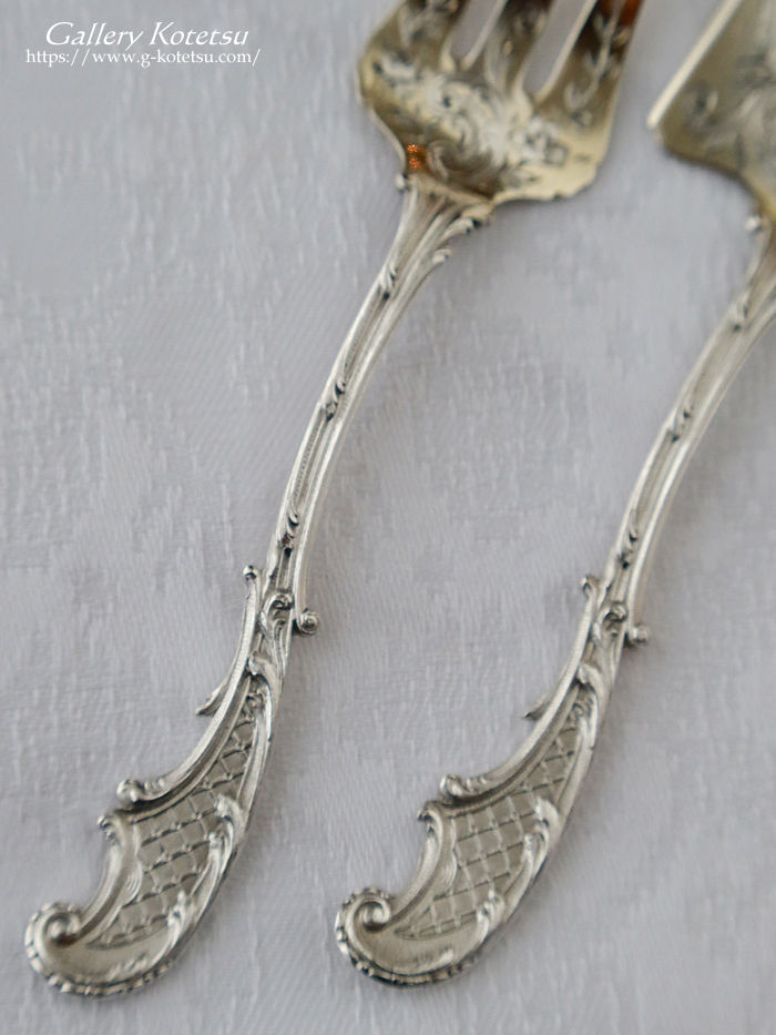 �t�����`�V���o�[ antique silver Foiegras service