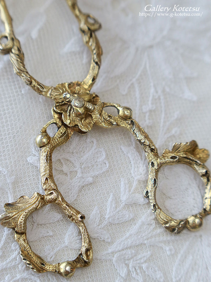 �A���e�B�[�N�V���o�[�@�V���K�[�j�b�v�X�@antique silver sugar nips