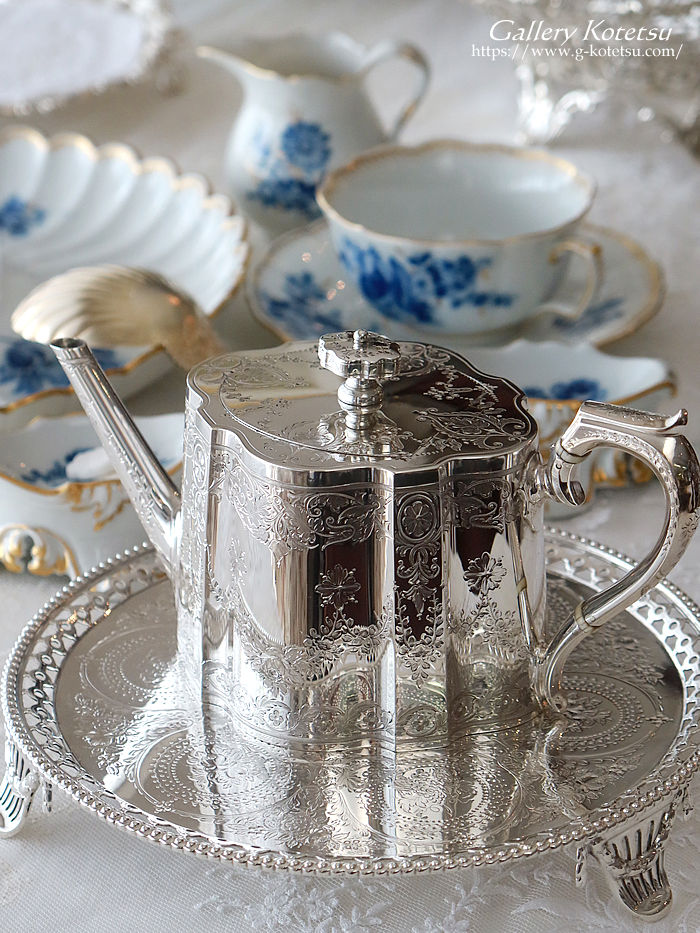 �A���e�B�[�N�V���o�[�@�e�B�[�|�b�g antique silver tea pot