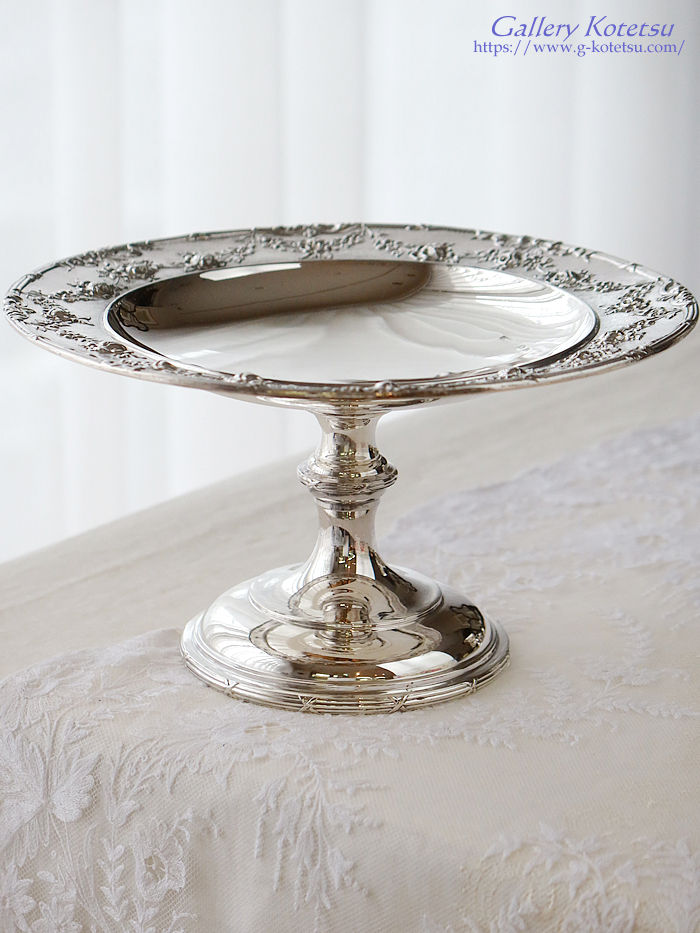 �A���e�B�[�N�V���o�[�@�f�U�[�g�f�B�b�V���@�p�����@antique silver dessert dish